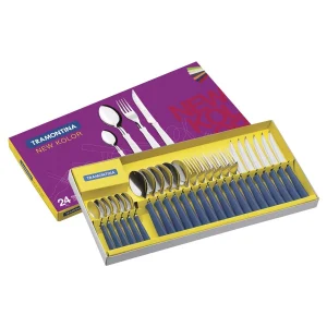 Juego de cubiertos 24 piezas - azul New Kolor
